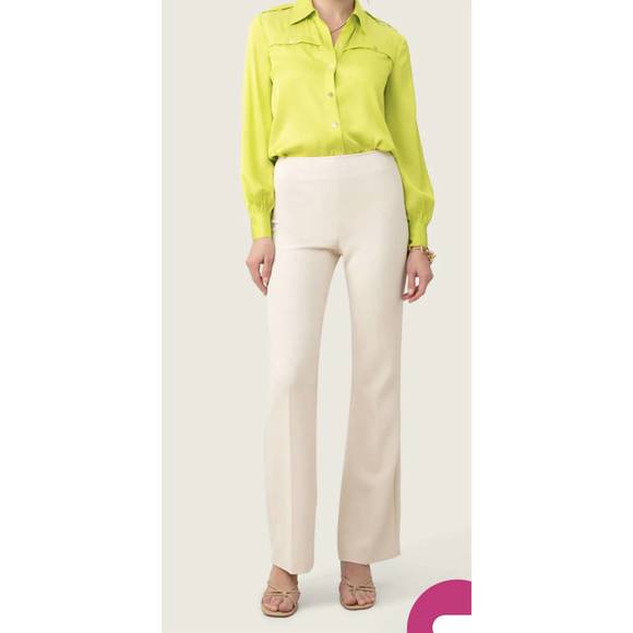 NEW TRINA TURK cream chimayo pant in cream - Picture 1 of 1